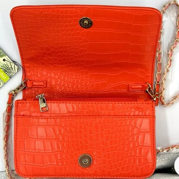 Badgley Mischka Small Crocodile Print Crossbody Bag - Picture 4 of 4